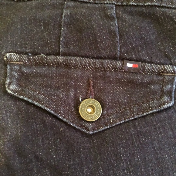 Vintage Tommy Hilfiger Boot Cut Dark Wash Pocket Flap bootcut flare  Jeans - Picture 4 of 7